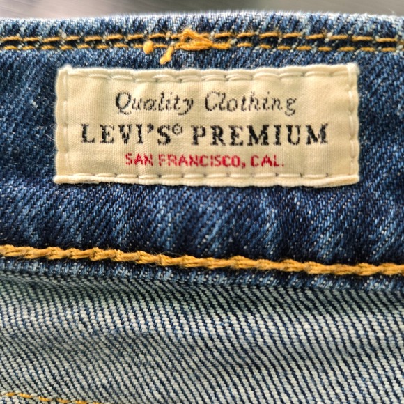 LEVI'S Men's 511 BIG E Jeans W34 L30 Blue Denim Straight Fit Casual Pants - Picture 4 of 15